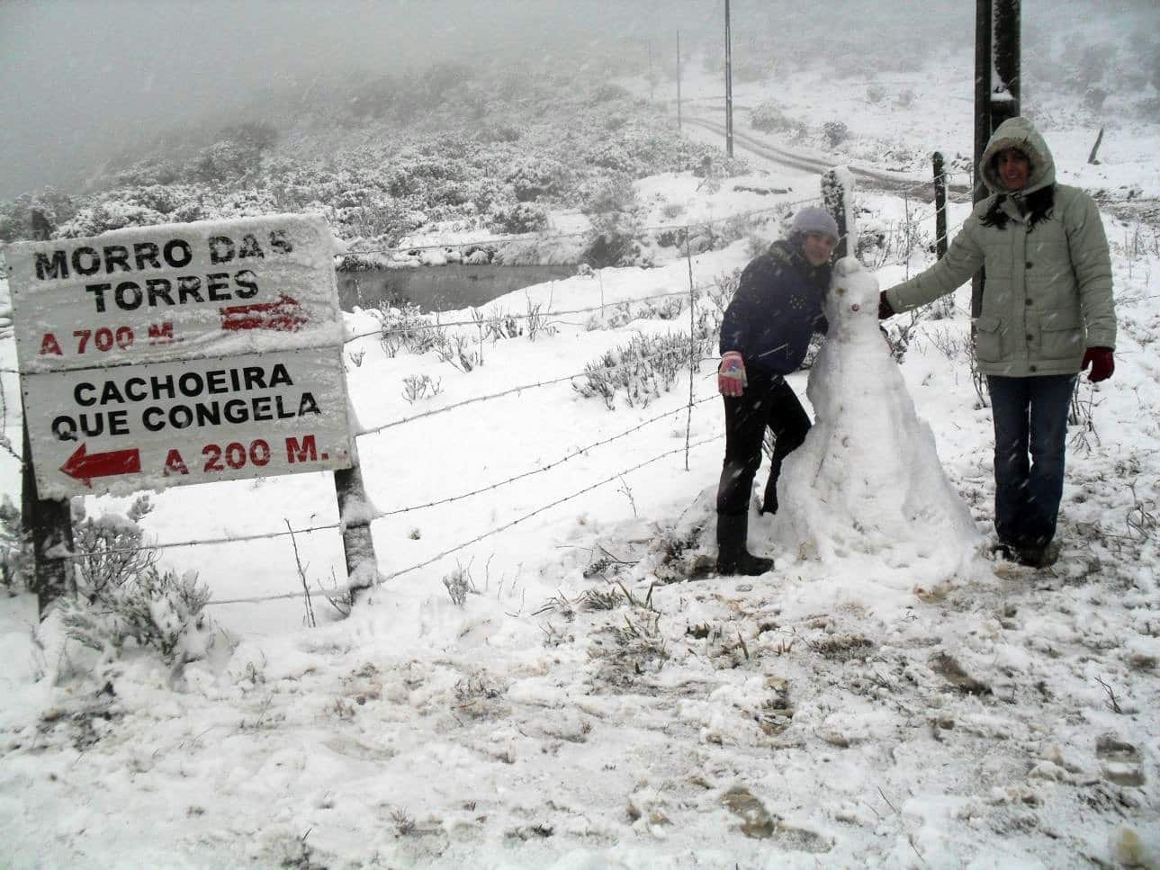 Neve Brasil. Brazil nieve.